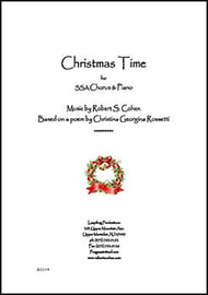 Christmas Time SSA choral sheet music cover Thumbnail